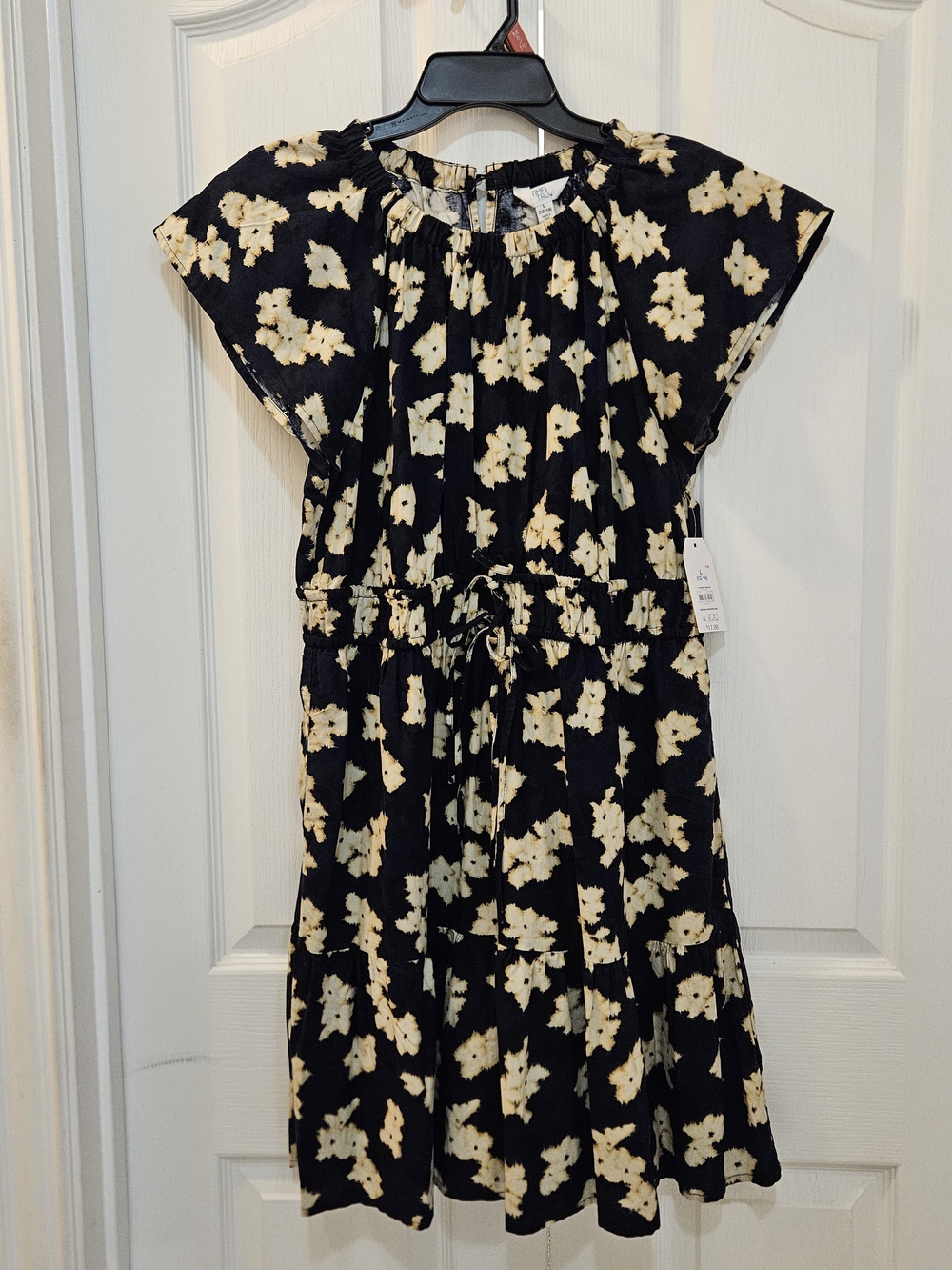 Time and Tru Women's Crewneck Mini Dress with Pockets, Size Large NWT - Picture 6 of 16